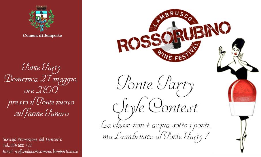 Ponte Party Style Contest lambruscowinefestival mag2018
